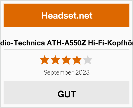  Audio-Technica ATH-A550Z Hi-Fi-Kopfhörer Test