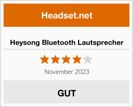  Heysong Bluetooth Lautsprecher Test
