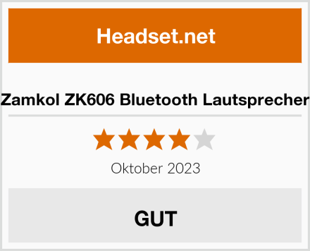  Zamkol ZK606 Bluetooth Lautsprecher Test