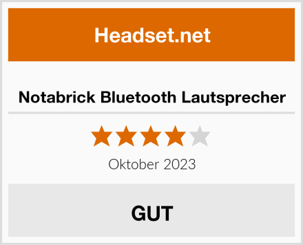  Notabrick Bluetooth Lautsprecher Test