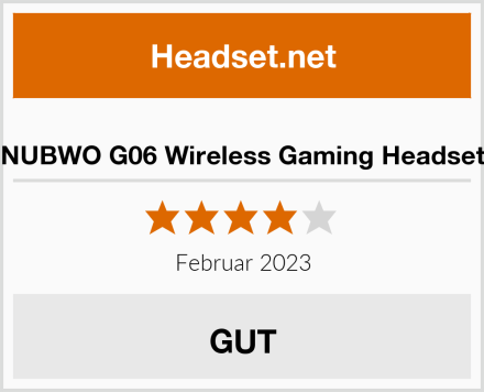  NUBWO G06 Wireless Gaming Headset Test