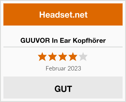  GUUVOR In Ear Kopfhörer Test