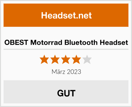  OBEST Motorrad Bluetooth Headset Test