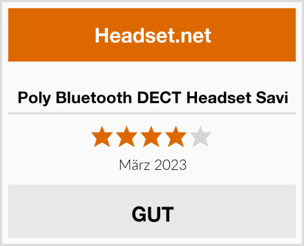  Poly Bluetooth DECT Headset Savi Test