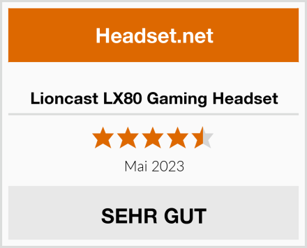  Lioncast LX80 Gaming Headset Test