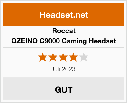 Roccat OZEINO G9000 Gaming Headset Test