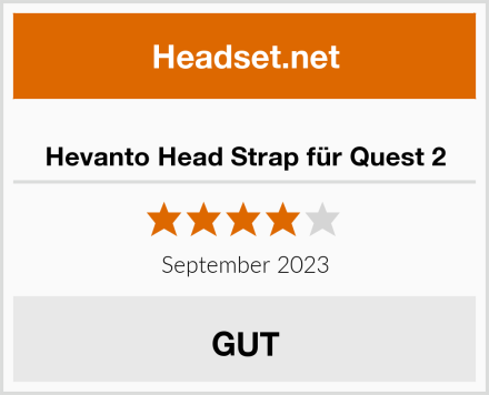  Hevanto Head Strap für Quest 2 Test