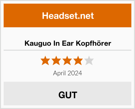  Kauguo In Ear Kopfhörer Test