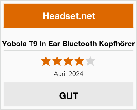  Yobola T9 In Ear Bluetooth Kopfhörer Test