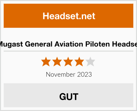  Mugast General Aviation Piloten Headset Test