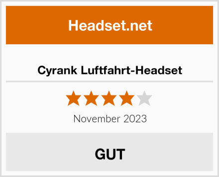  Cyrank Luftfahrt-Headset Test
