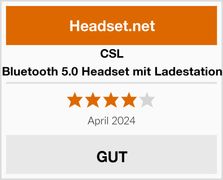 CSL Bluetooth 5.0 Headset mit Ladestation Test