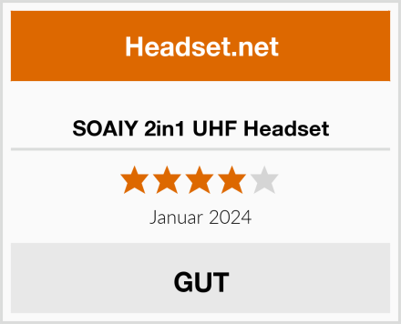  SOAIY 2in1 UHF Headset Test