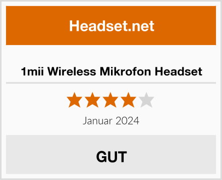  1mii Wireless Mikrofon Headset Test