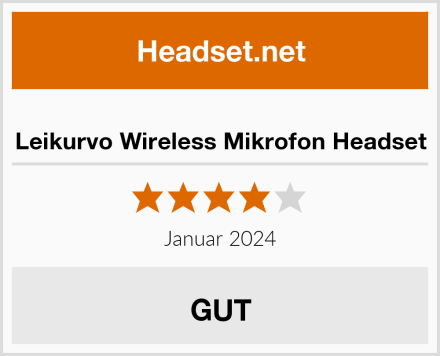  Leikurvo Wireless Mikrofon Headset Test