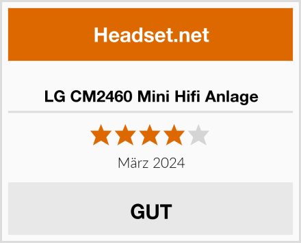  LG CM2460 Mini Hifi Anlage Test