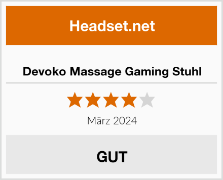  Devoko Massage Gaming Stuhl Test