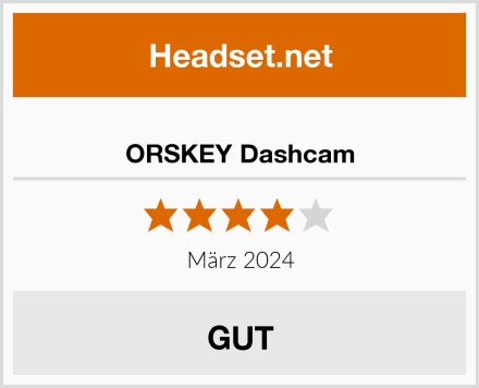  ORSKEY Dashcam Test