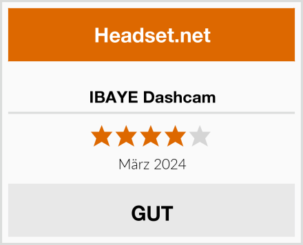  IBAYE Dashcam Test