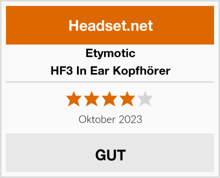 Etymotic HF3 In Ear Kopfhörer Test