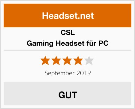 CSL Gaming Headset für PC Test