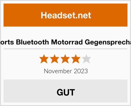  Fodsports Bluetooth Motorrad Gegensprechanlage Test