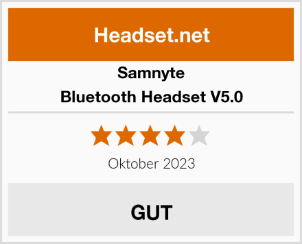 Samnyte Bluetooth Headset V5.0 Test
