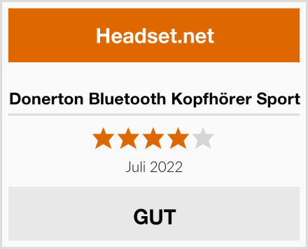  Donerton Bluetooth Kopfhörer Sport Test
