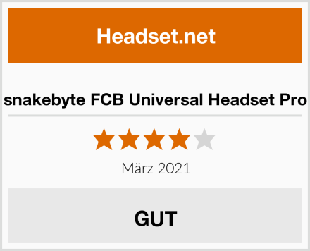  snakebyte FCB Universal Headset Pro Test
