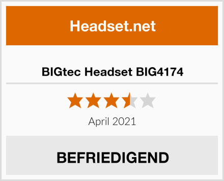  BIGtec Headset BIG4174 Test
