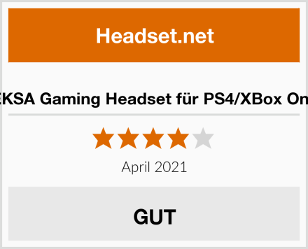  EKSA Gaming Headset für PS4/XBox One Test