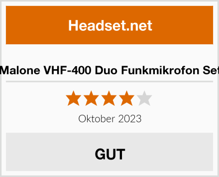  Malone VHF-400 Duo Funkmikrofon Set Test