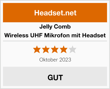 Jelly Comb Wireless UHF Mikrofon mit Headset Test