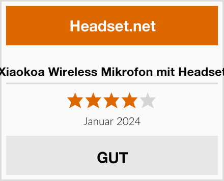  Xiaokoa Wireless Mikrofon mit Headset Test