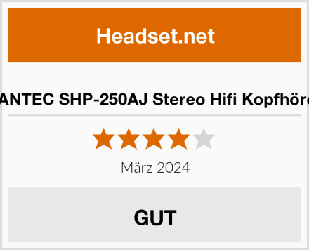  FANTEC SHP-250AJ Stereo Hifi Kopfhörer Test