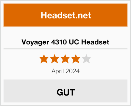  Voyager 4310 UC Headset Test