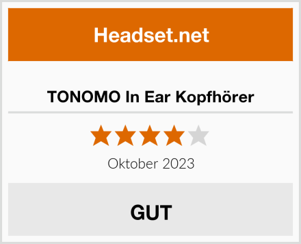  TONOMO In Ear Kopfhörer Test