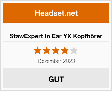  StawExpert In Ear YX Kopfhörer Test