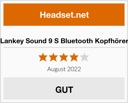  Lankey Sound 9 S Bluetooth Kopfhörer Test