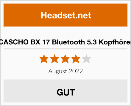  CASCHO BX 17 Bluetooth 5.3 Kopfhörer Test