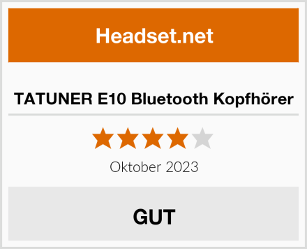  TATUNER E10 Bluetooth Kopfhörer Test
