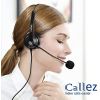  Callez Telefon Headset RJ9 mit Mikrofon Noise Cancelling